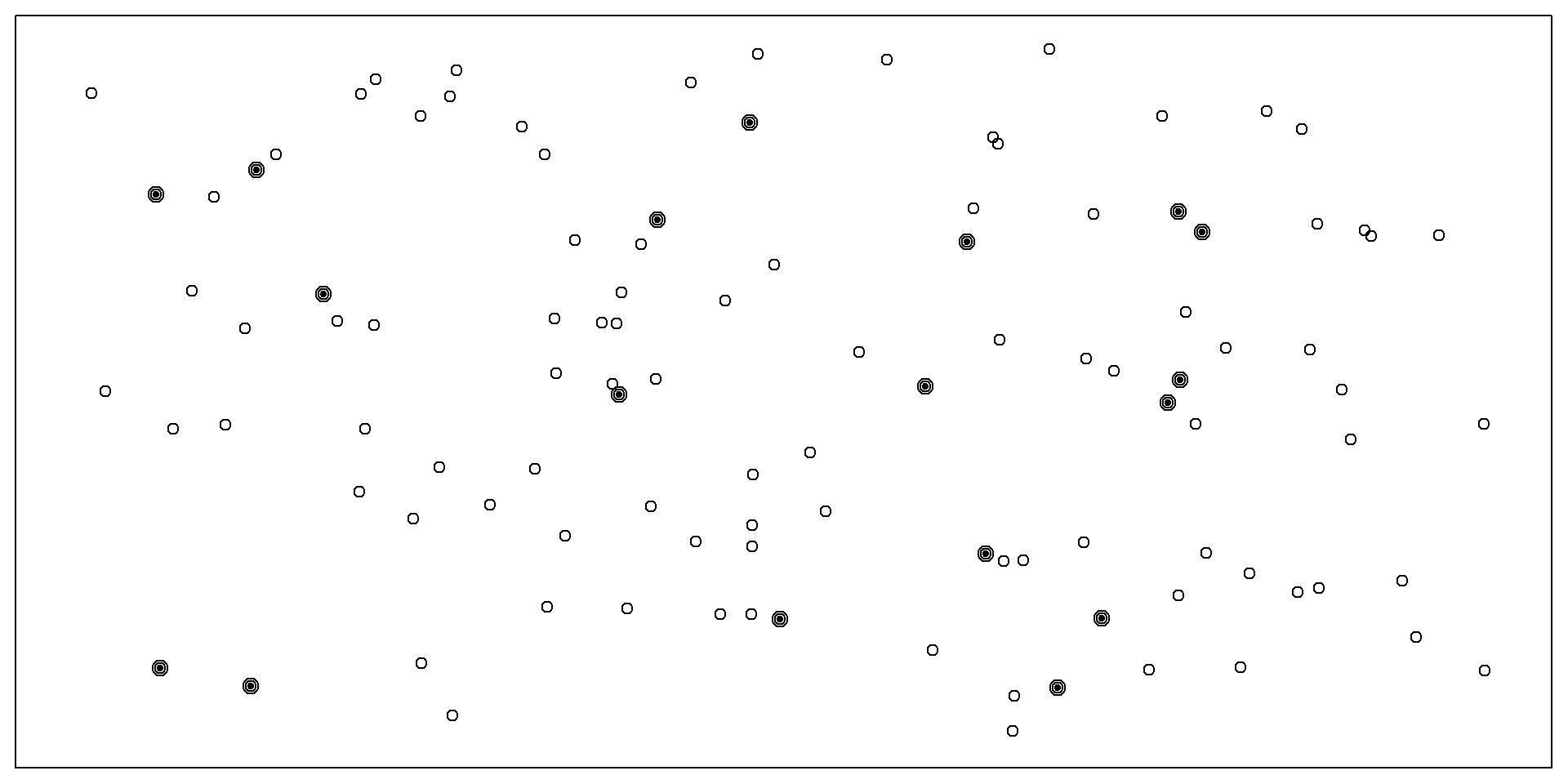 Box shows a population of dots (i.e., individuals) where a handful of the dots have been sampled randomly.